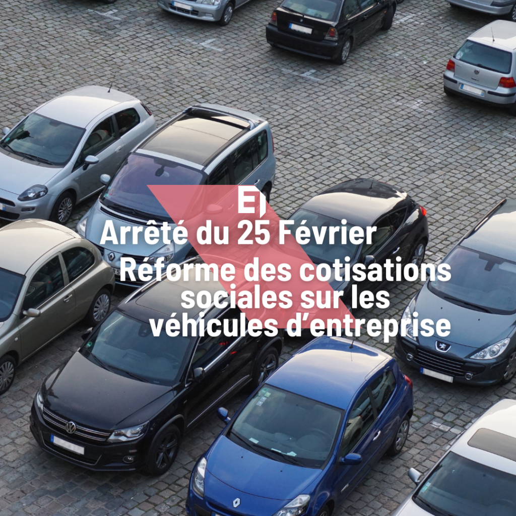 Réforme cotisations sociales sur les véhicules d'entreprise