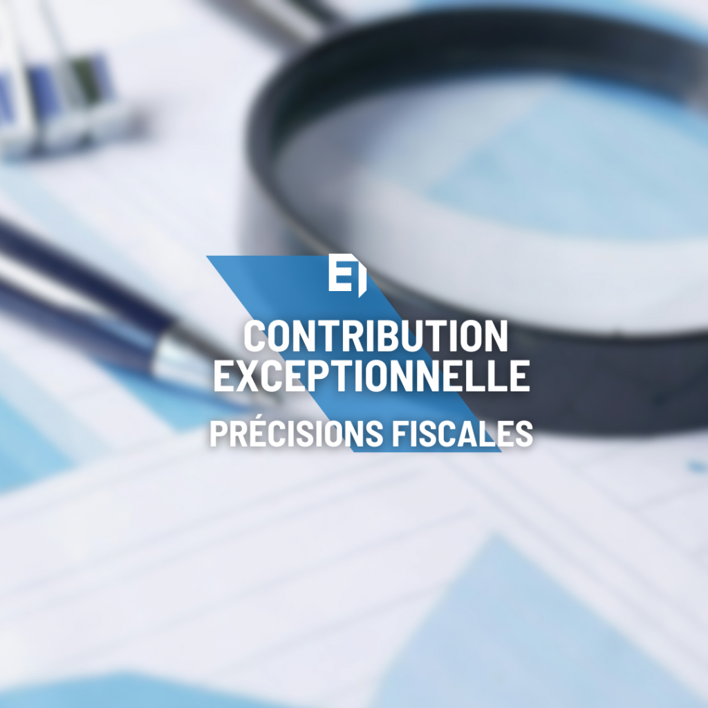 contributions exceptionnelles