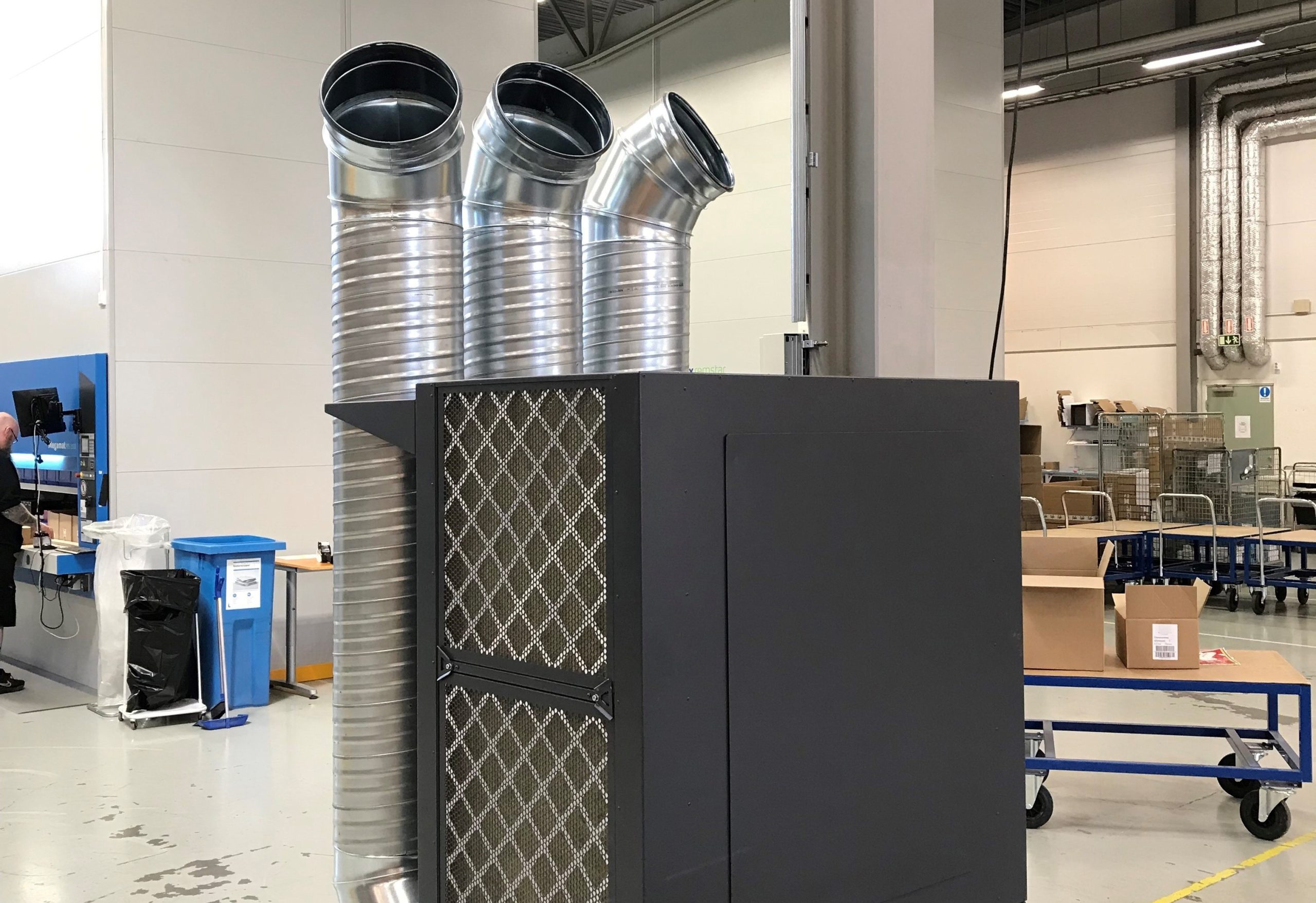 Purificateur d’air QleanAir installé sur site