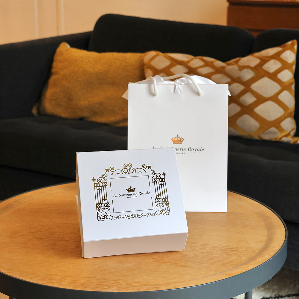 Coffret prestige et sac cadeau La Savonnerie Royale