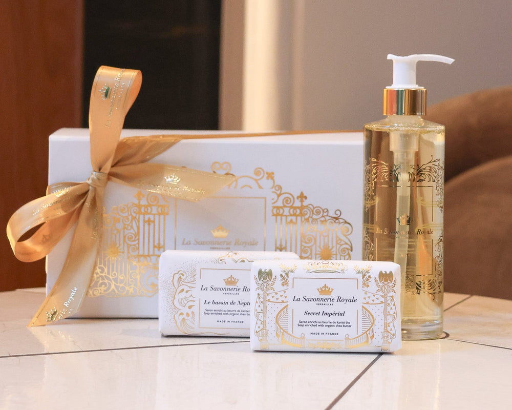 Coffret, savons et savon liquide La Savonnerie Royale